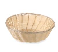 HENDI Cesta para pan redonda, panera para exhibir y almacenar panes, ⌀200x(H) 65mm, polipropileno y estructura de alambre metálico