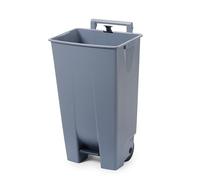HENDI Contenedor de residuos con pedal, 120L, con ruedas y asa, 510x425x(H)875mm, polipropileno