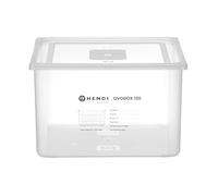 HENDI Contenedor para huevos OVOBOX 120, con tapa y 8 bandejas, GN 2/3, 18L, 355x325x(H) 200mm, PP y PS