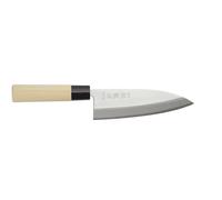 HENDI Cuchillo Deba, cuchillo japonés para sushi, cuchillo de cocina para pescado, salmón, carnes, cuchillo para filetear, deshuesar, largo de la hoja: 150mm, largo total: 275mm, acero inoxidable
