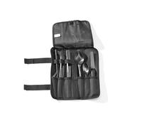 HENDI Emplatar Chef Kit, Juego de Herramientas de emplatado y Decorado culinario, 6 Piezas: Pinzas-cucharas-espátula, In stuche, Acero Inoxidable con Recubrimiento PVD Negro, PP
