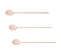 HENDI Juego de 3 tres tamaños diferentes de Cucharas de madera - Madera clara - L 400,350,300 mm (Paquete de 3)