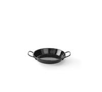HENDI Mini paellera esmaltada, ⌀150x(H) 27mm | Acero al carbono esmaltado, base ⌀116mm, 2 asas, hasta 250°C, apta para lavavajillas