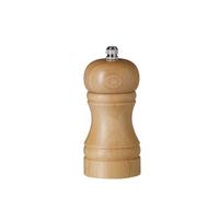 HENDI Molino molinillo triturador de pimienta, pimentero, con mecanismo de molienda regulable de acero inoxidable, ø50x(h)113mm, madera clara