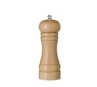 HENDI Molino molinillo triturador de pimienta, pimentero, con mecanismo de molienda regulable de acero inoxidable, ø57x(H)165mm, madera clara