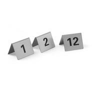 HENDI Números de mesa - Números 1-12 - 50x35x(H)40 mm
