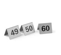 HENDI Números de mesa - Números 49-60 - 50x35x(H)40 mm