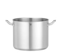 HENDI Olla de cocina, alta, sin tapa, caldero, cacerola, apta para fogones de gas, de inducción, eléctricos y de cerámica, apta para el lavavajillas, 13,5L, ø280x(H)220mm, acero inoxidable