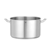 HENDI Olla de cocina, mediana, sin tapa, caldero, cacerola, apta para fogones de gas, de inducción, eléctricos y de cerámica, apta para el lavavajillas, 15L, ø320x(H)190mm, acero inoxidable