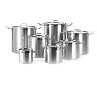 HENDI Olla mediana (con tapa) - Budget Line - 24 L - ø360x(H)240 mm