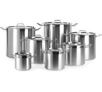 HENDI - Olla para verduras con tapa, acero inoxidable, 320x300 mm, 24 litros. Línea Profesional