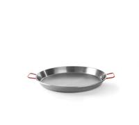 HENDI Paellera, ⌀460x(H) 55mm | Acero al carbono, base ⌀407mm, 2 asas, hasta 250°C, para 12 raciones