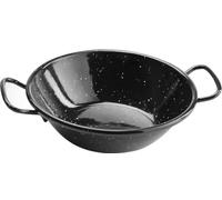 HENDI Paellera esmaltada, modelo hondo, para cocinar y servir, apta para varias fuentes de calor, excepto cocina de inducción, apta para el lavavajillas, diámetro 145x(h)40mm, chapa de acero esmaltado
