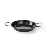 HENDI Paellera esmaltada para cocinar y servir, ⌀240x(H) 40mm, acero al carbono esmaltado