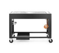 HENDI Parilla de gas Tampa, grill, barbacoa, asador, fogón de gas propano y butano para parilladas, encendedor electrónico, 10kW(Hs), 1260x580x(H)900mm, acero inoxidable