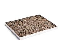 HENDI Parrilla para piedras lava, para HENDI Parilla de gas Grill-Master Maxi 154717, piedras lava incluidas, sólo para uso exterior, 630x500mm, acero inoxidable
