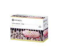 HENDI Piedras Lava, Finas/Pequeñas, para Diferentes Tipos de Parrillas y Barbacoas de Gas, Roca Volcánica Natural, Piedra Refractaria, Caja de 3 kg