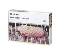 HENDI Piedras Lava, Gruesas/Grandes, para Diferentes Tipos de Parrillas y Barbacoas de Gas, Roca Volcánica Natural, Piedra Refractaria, Caja de 5 kg
