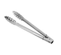 HENDI Pinzas para ensaladas, con clip de fijación, utensilio de cocina para servir verduras, vegetales, alimentos, tenazas resistentes multiusos, 310mm, de acero inoxidable