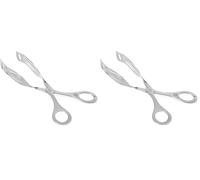 HENDI Pinzas para repostería, utensilio de cocina para pasteles, tenazas para servir, para pastelería, tartas, buffet y alimentos, pinza multiusos, 220mm, acero inoxidable (Paquete de 2)