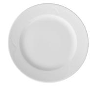 HENDI Plato de Cena, plato llano, bordes reforzados, esmalte de calidad, resistente a los impactos y al desgaste, apto para el microondas y el lavavajillas, ø260mm, porcelana blanca