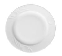 HENDI Plato de Cena, plato llano, bordes reforzados, esmalte de calidad, resistente a los impactos y al desgaste, apto para el microondas y el lavavajillas, ø320mm, porcelana blanca