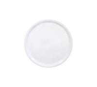 HENDI Plato de Pizza Redondo en Porcelana Esmaltada, Plato Liso para Servir Pizza, Apto para Microondas y Lavavajillas, ⌀330mm, Blanco