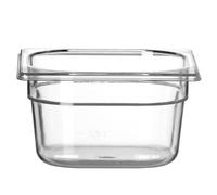 HENDI Recipiente Gastronorm 1/6 - PC - Transparente - 1.6 L - 176x162x(H) 100 mm