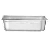 HENDI Recipiente Gastronorm GN 1/1, Budget Line, resistencia térmica -40 °C a 250 °C, apto para horno y baño maría, 21L, 530x325x(H) 150mm, acero inoxidable