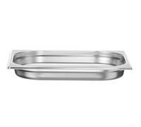 HENDI Recipiente Gastronorm GN 1/2, Budget Line, resistencia térmica -40 °C a 250 °C, apto para horno y baño maría, 2L, 325x265x(H) 40mm, acero inoxidable