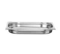 HENDI Recipiente Gastronorm GN 1/2, Kitchen Line, resistencia térmica -40 °C a 250 °C, apto para horno y baño maría, 2L, 325x265x(H) 40mm, acero inoxidable