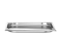 HENDI Recipiente Gastronorm GN 2/3, Kitchen Line, resistencia térmica -40 °C a 250 °C, apto para horno y baño maría, 1,5L, 354x325x(H) 20mm, acero inoxidable