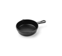 HENDI Recipiente mini para presentar y servir alimentos, cazo, sartén, fuente de presentación, bandeja para servir comida, no apto para hornos ni microondas, 162x121x(H)30mm, melamina, negro