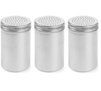 HENDI Salero y pimentero - Pimentero - Gris claro -Aluminio ø65x(H)105 mm (Paquete de 3)