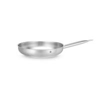 HENDI Sartén de Freír sin Tapa, Fondo Sandwich, Apta para Gas, Eléctrica, Cerámica, Inducción y Lavavajillas, Mango Largo Anticalor, Ø280x(H) 50mm, Acero Inoxidable y Aluminio