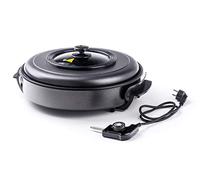 Hendi Sartén eléctrica multiusos paellera 40 cm antiadherente 230V 1400W con tapa, aluminio