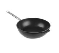 HENDI Sartén para saltear Titanium Professional 28 cm, mango de acero inoxidable, base ⌀22,5cm, recubrimiento antiadherente, apta horno hasta 250°C, aluminio fundido