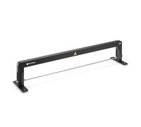 HENDI Sierra manual profesional de repostería, hoja ajustable, para cortar masa de tartas en capas, cortador, rebanadora, niveladora de biscocho, 620x120x(H)130mm, acero inoxidable, aluminio, negro