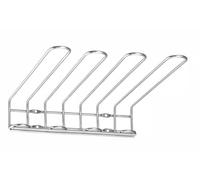 HENDI Soporte para colgar copas, BarUp, en fondos de gabinetes, colgador de copas de vino, portacopas, rejilla de almacenamiento para colgar copas bocabajo, 3 filas, 350x293x(h)50mm, acero inoxidable