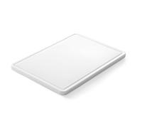 HENDI Tabla de cortar con ranura, 355x250x(H)15mm, blanco, HDPE