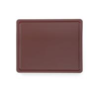 HENDI Tabla de cortar Gastronorm 1/2 con certificación HACCP - Marrón - 260x320x(H)12 mm