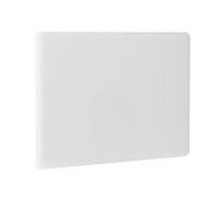 HENDI Tabla de cortar, HACCP, ambos lados lisos y utilizables, minimiza el embotamiento de los cuchillos, tabla de corte de cocina, 450x300x(H)10mm, plástico LPDE, blanco