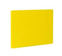 HENDI Tabla de cortar, HACCP, ambos lados lisos y utilizables, minimiza el embotamiento de los cuchillos, tabla de corte de cocina, 450x300x(H)10mm, plástico LPDE, amarillo