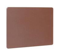 HENDI Tabla de cortar, HACCP, ambos lados lisos y utilizables, minimiza el embotamiento de los cuchillos, tabla de corte de cocina, 600x400x(H)15mm, plástico LPDE, marrón
