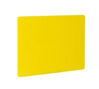 HENDI Tabla de cortar, HACCP, GN1/1, ambos lados lisos y utilizables, minimiza el embotamiento de los cuchillos, tabla de corte de cocina, 530x325x(H)10mm, plástico LPDE, amarillo