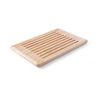 HENDI Tabla para cortar pan, con rejilla extraíble y bandeja recogemigas, tabla de picar pan, tabla de cocina, 475x322x(H)20mm, madera de caucho