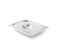 HENDI Tapa Gastronorm GN 1/2, Kitchen Line, resistencia térmica -40 °C a 250 °C, 265x325mm, grosor 0,7mm, acero inoxidable
