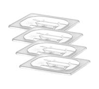 HENDI Tapa Gastronorm - PC - GN 1/6 - Transparente - 176x162 mm (Paquete de 4)