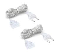 HENGBIRD DüNnes - Cable alargador plano (2 unidades, 5 m, 220 V, para faroles LED y exteriores)