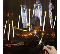 Hengrongshen Velas Flotantes, 12 Piezas 28,2 CM Velas Flotantes Har-ry Potter con Varita, Floating Candles para Decoración de Halloween, Velas Colgantes